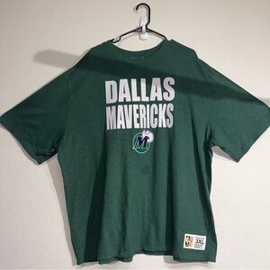 Dallas Mavericks Retro Logo Shirt Mitchell And Ness Green Adult Size 3XL *As Is*